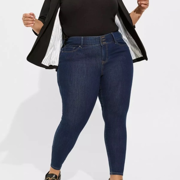 torrid Denim - Torrid Jegging Skinny Super Soft High-Rise Jean Dark Wash